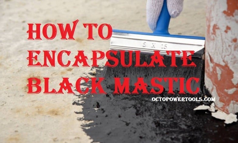 black mastic adhesive