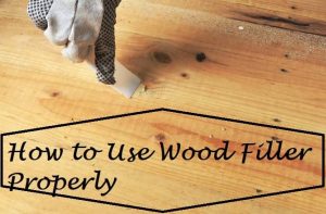 How to Use Wood Filler in Large Hole